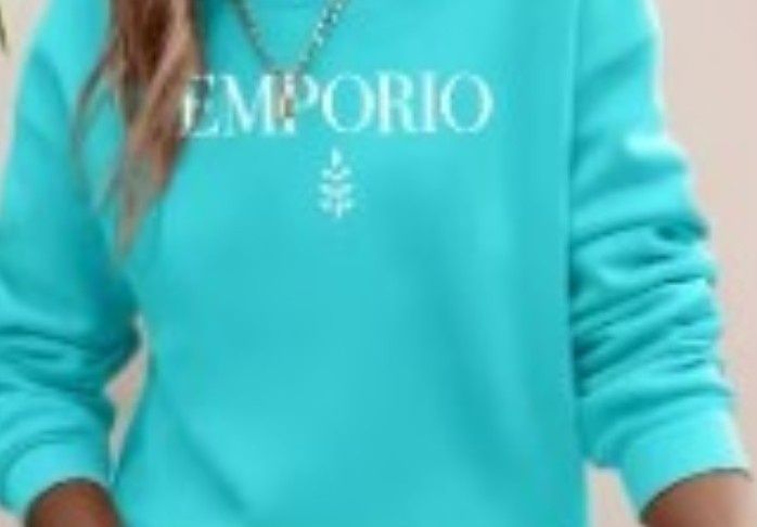 Bluze dama Emporio, bumbac vatuit, sezonul rece/Italia
