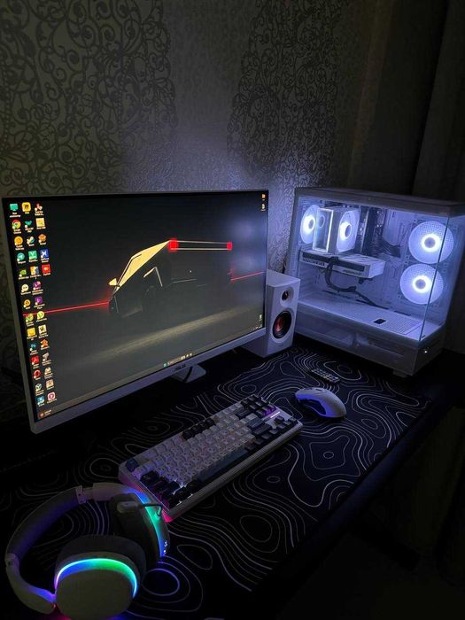 Белый игровой ПК Manli RTX 5060 Ti 16GB / i5-14400F / монитор 300Hz