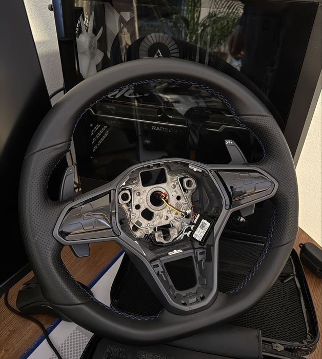 Volan Arteon / Golf 8 Rline cusatura albastra, Gti ( passat tiguan )