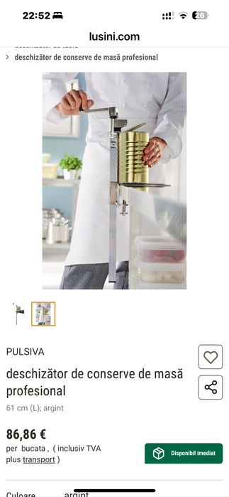 Deschizator de  conserve profesional