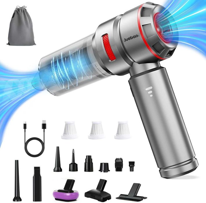 Ръчна безжична прахосмукачка за кола: 16000Pa мощни