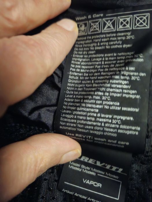 Мотоциклетно яке Rev'it, плат Vapor, черно