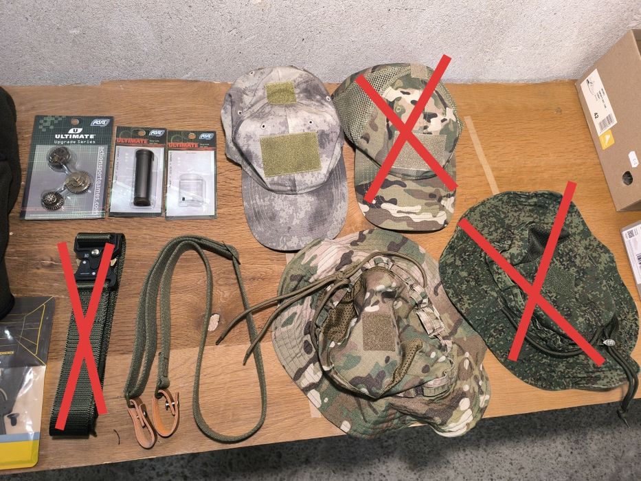 Еърсофт екипировка, облекло и принадлежности.