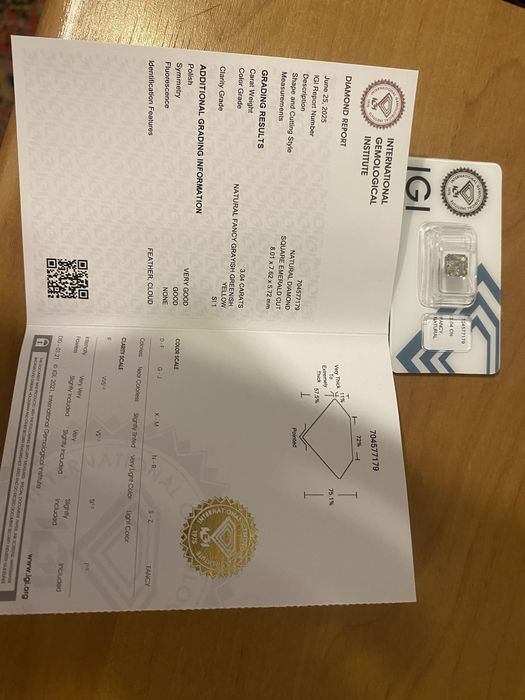 Vand diamant natural 3,4 karate