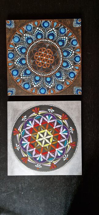 Mandale in puncte - obiecte decorative unicat, handmade