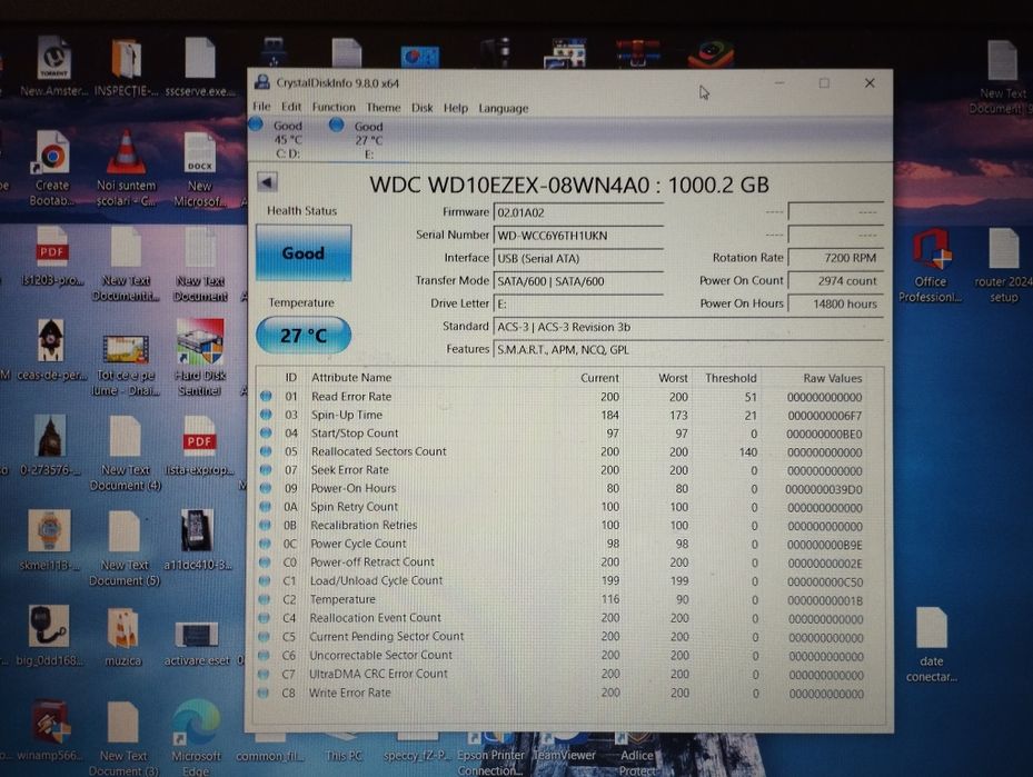 Hard disk western digital 1tb 7200rpm