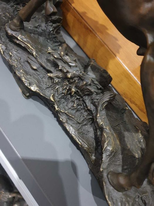 146см-33кг бронзова фигура-композиция/скулптура стадо коне/8 коня