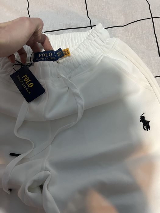 Pantaloni de trening Polo Ralph Lauren albi