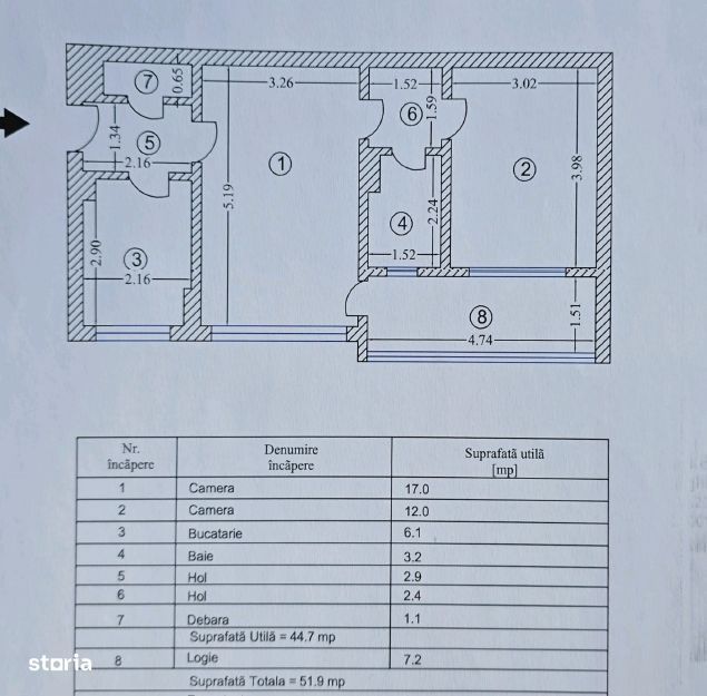 2 camere renovat complet Bucurestii Noi | Parc Bazilescu