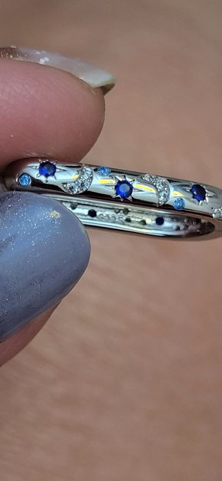 Cercei argint cu zirconii colorate