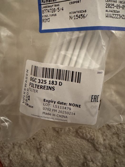 Filtru ulei DSG7 DQ381 Volkswagen Skoda Audi