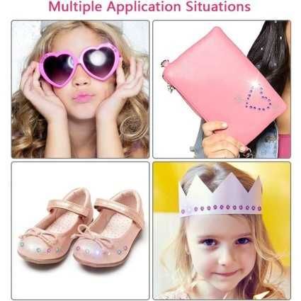 Комплект за поставяне на камъчета върху коса, дрехи - лепещи камъчета