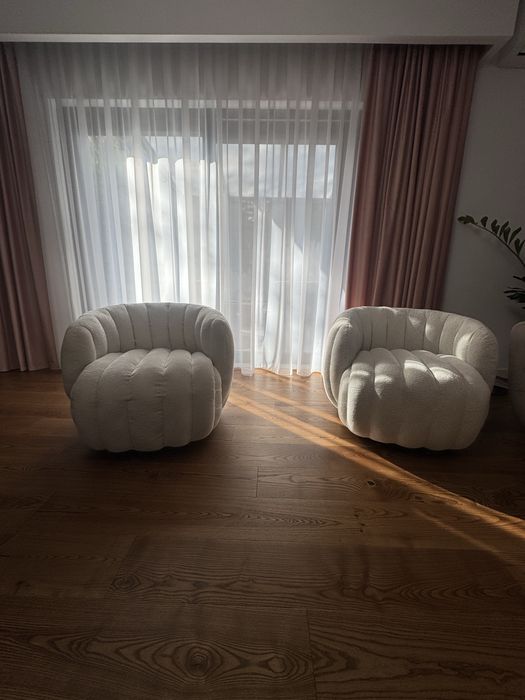 Fotolii albe rotative (stare noua)