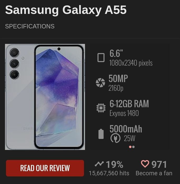 Samsung A55 impecabil GARANȚIE