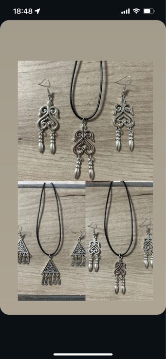 Этно брошь шашбау серьги резинки резинка