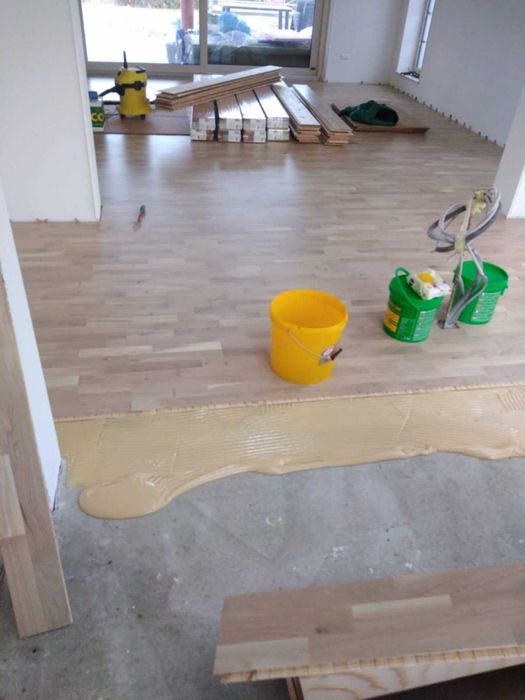 Raschetez parchet masiv, finisez parchet stratificat