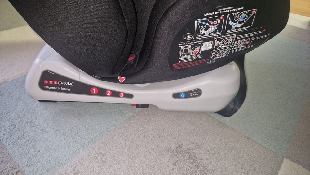 Scaun Auto Bebelusi Mavio®, Model G401, Safe Rider, ISOFIX, pentru Copii intre 0 si 12 ani,, ISOFIX, Centura in 5 Puncte, Protectie Impact Lateral