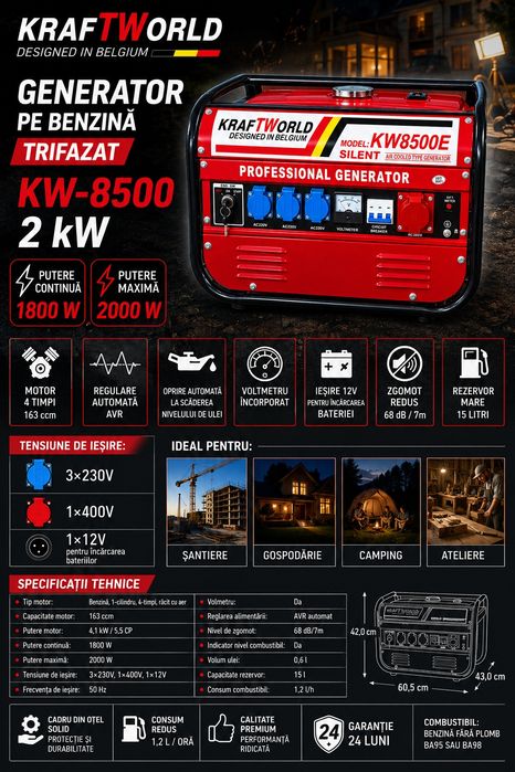 Generator nou pornit doar de proba