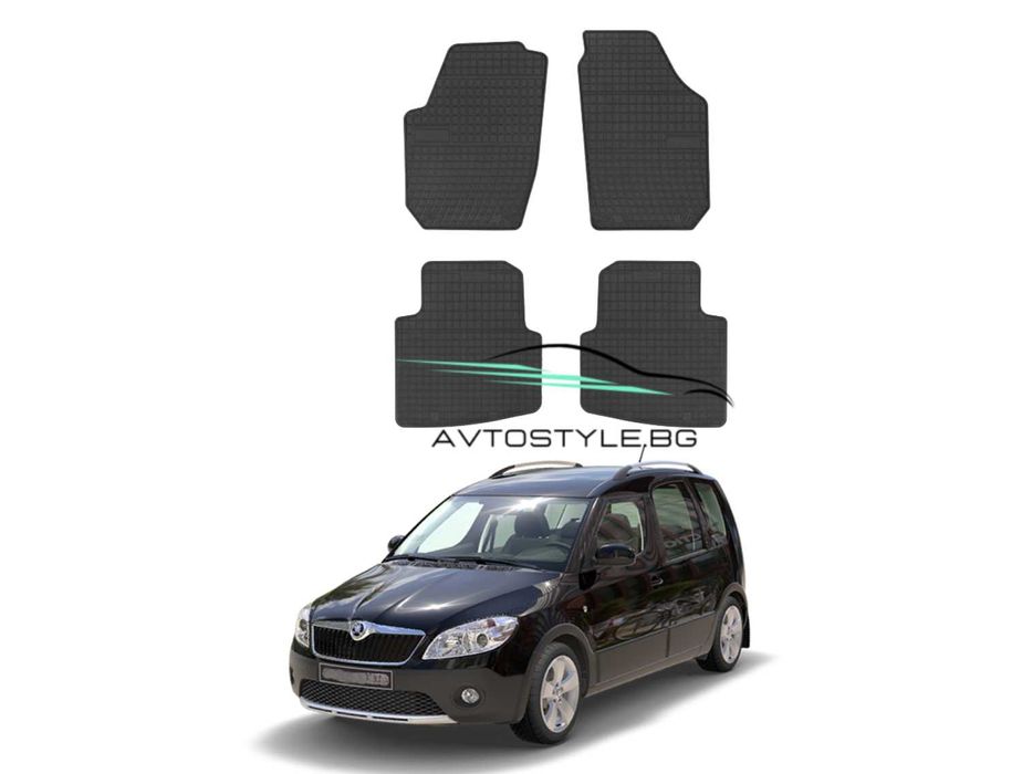 Гумени стелки за Skoda Roomster 2006-2015г., Frogum - El Toro