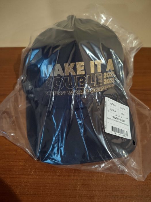 Red Bull RACING Verstappen F1 шампионска Шапка, тъмносиня