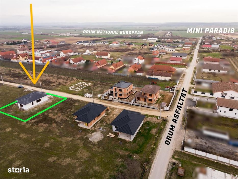 RECO Casa la rosu - 3 dormitoare, plan parter 120 mp utili - Osorhei