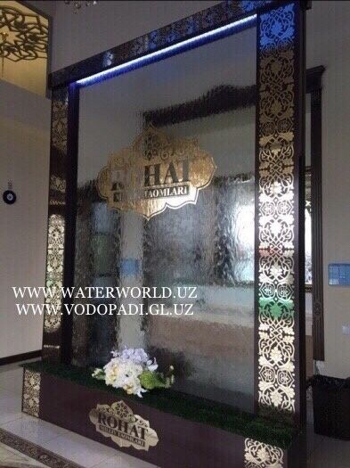 СТЕКЛЯННЫЙ КОМНАТНЫЕ ВОДОПАДЫ по Стеклу Vadapad Фонтан Sharshara!