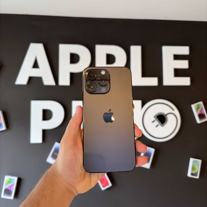 iPhone 14 Pro Max 256Gb Space Black 100% Baterie + 24 Luni Garanție / Apple Plug