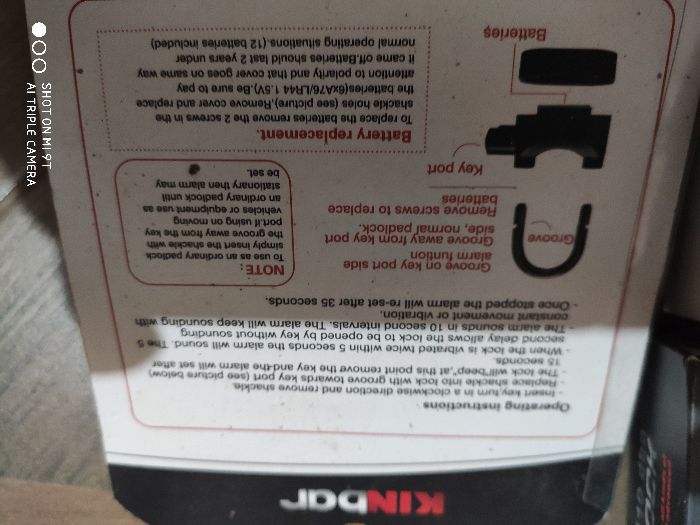 Lacat cu alarma din inox