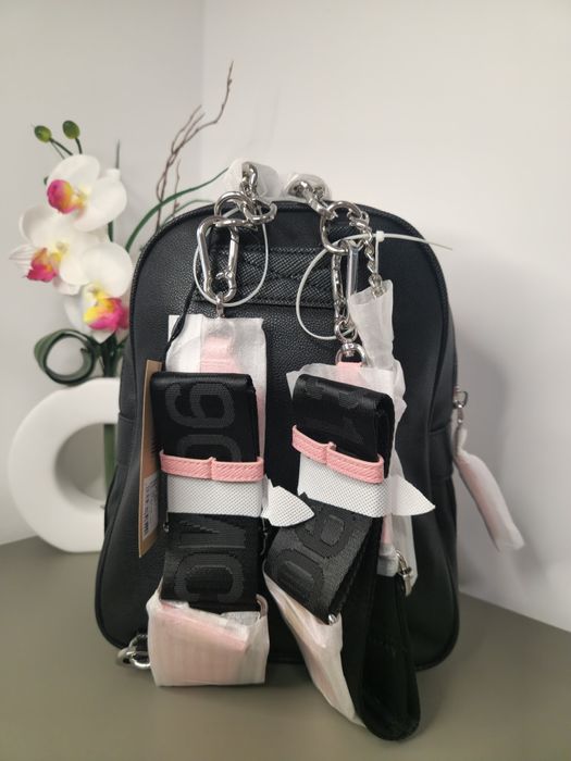 Оригинална дамска раница Steve Madden - Черна и крем