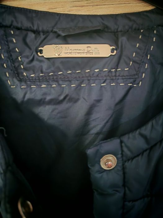Олекотено черно яке Massimo Dutti