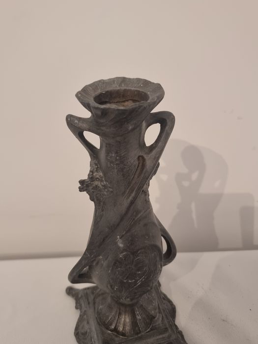 Vază Art Nouveau semnată C. Bonnefond, cca. 1900, 27 cm