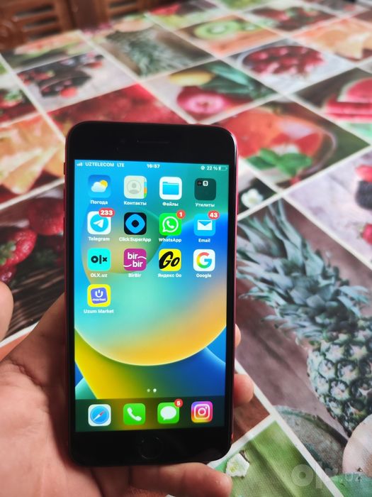 iphone 8 + sastayanasi zoʻr turibdi qirilgan chizilgan joylari yoʻq