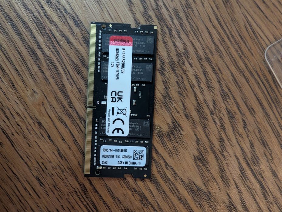 1 x Memorie laptop Kingston FURY Impact 32GB, DDR4-3200MHz, CL20 - nefolosita