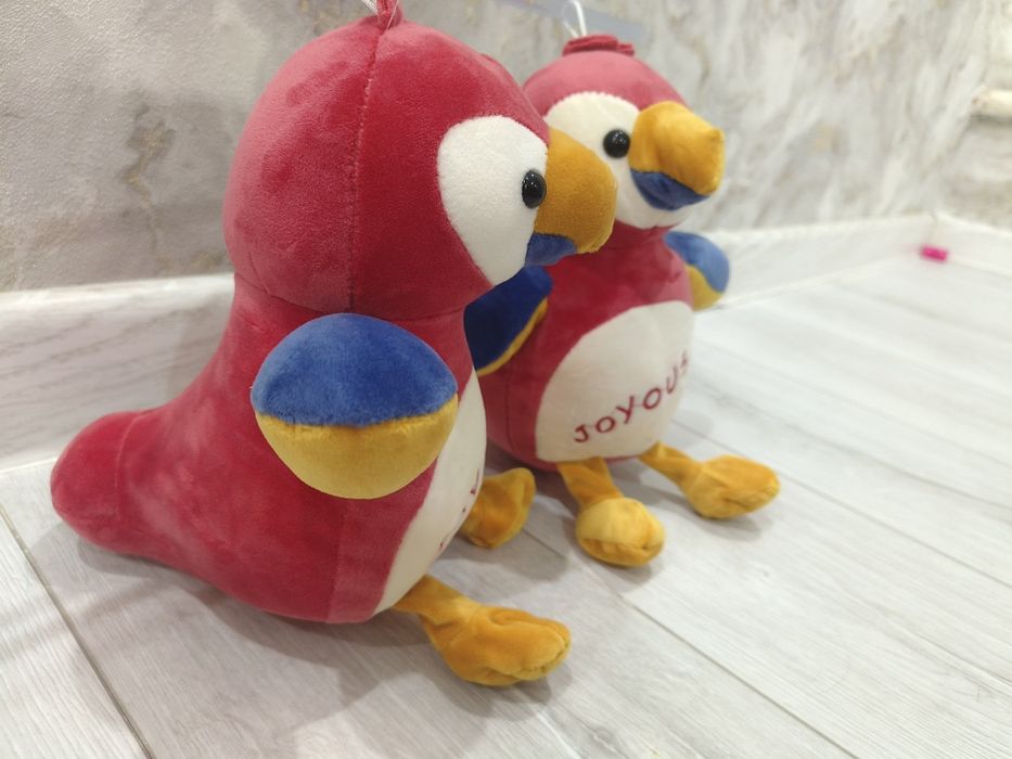 Мягкие игрушки попугаи