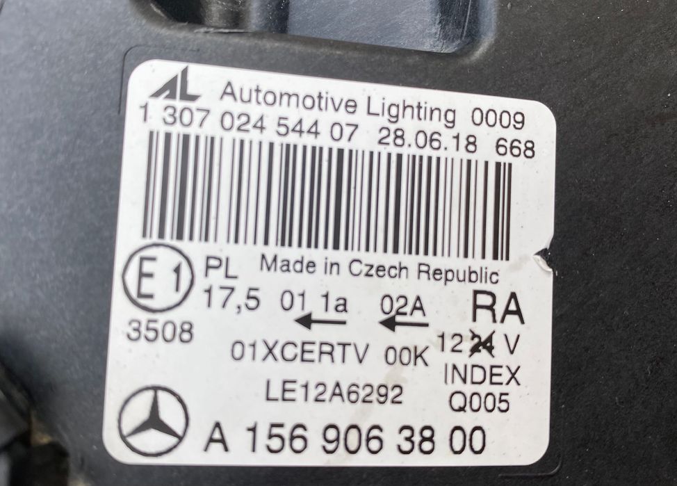 Фар far десен фарове за Мерцедес ГЛА Mercedes GLA W156