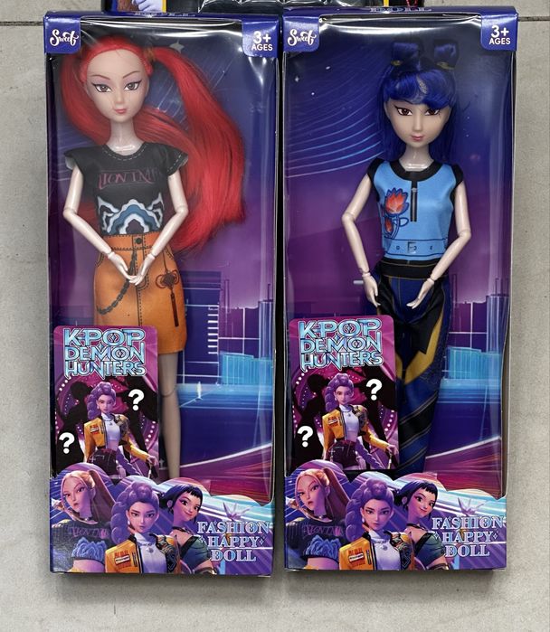 Kpop demon hunters музикални кукли комплект/K Pop demon hunters doll