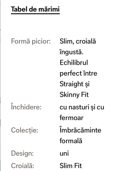 Pantaloni slim fit, marimea 50, marca C&A