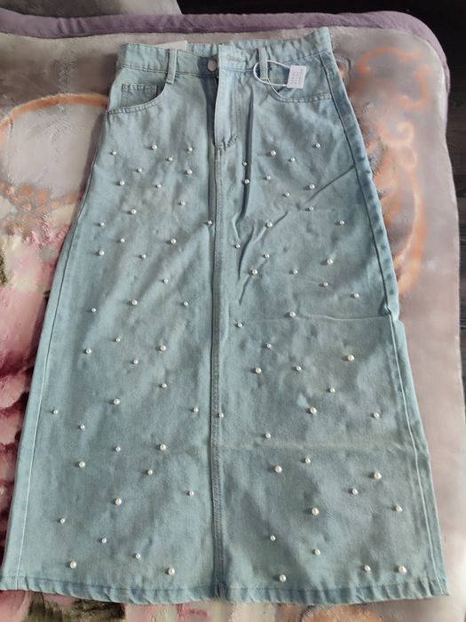 Джинсовая юбка 46 р