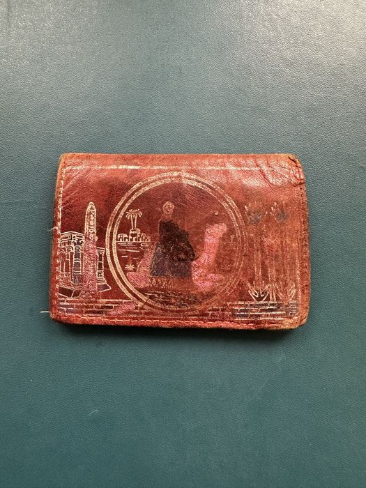 Кожаный раритетный бумажник