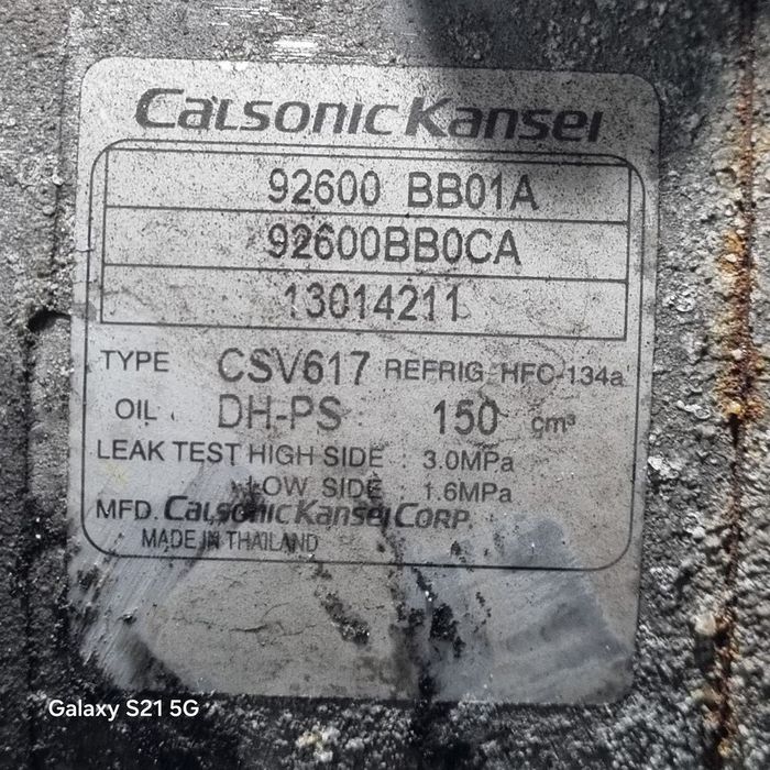 Compresor clima Nissan Qashqai Facelift 1.6 Benzina 2010 - 2013 117CP HR16DE (1456) ...