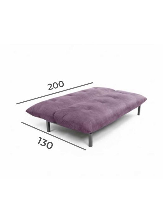Диван раскладной AIKO Breeze, сиреневый| Yig‘ma divan ikki kishilik