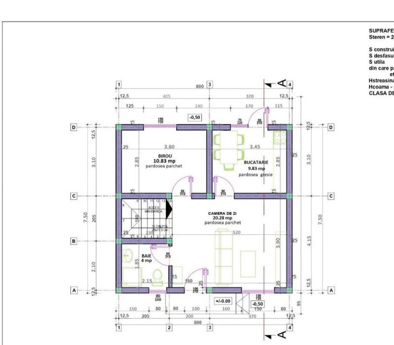 Casa moderna -aflata in stadiu de executie 124 m² utili