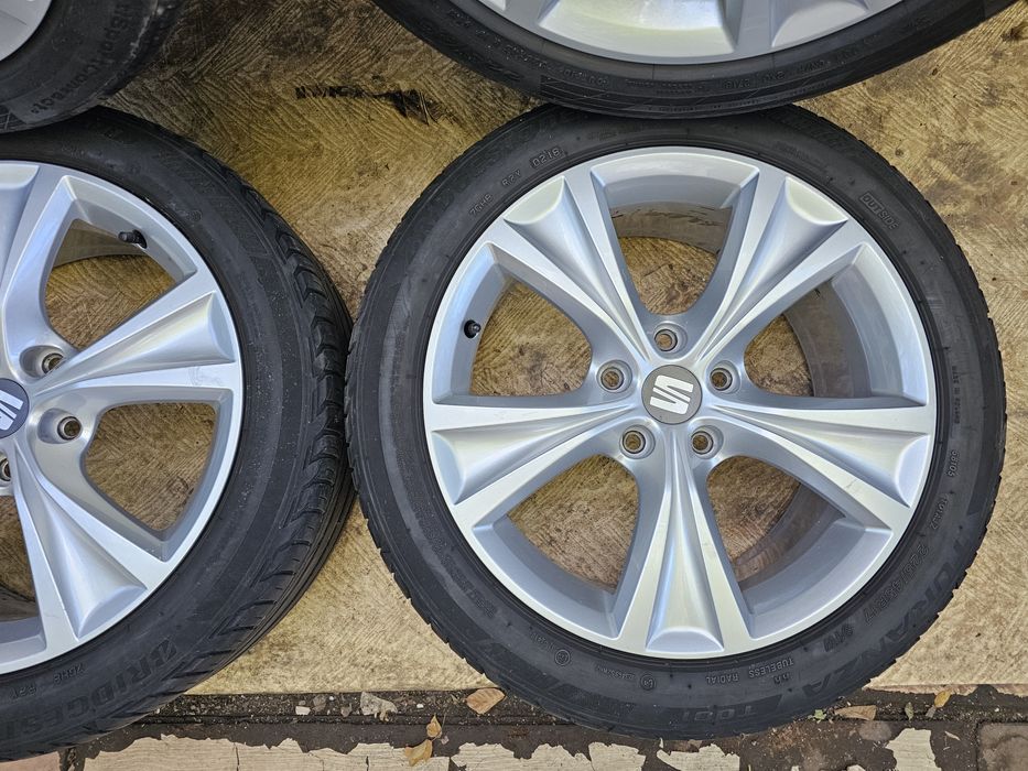 Jante aliaj 17" Skoda/Audi/Volkswagen cu anvelope 225/45/17 vara