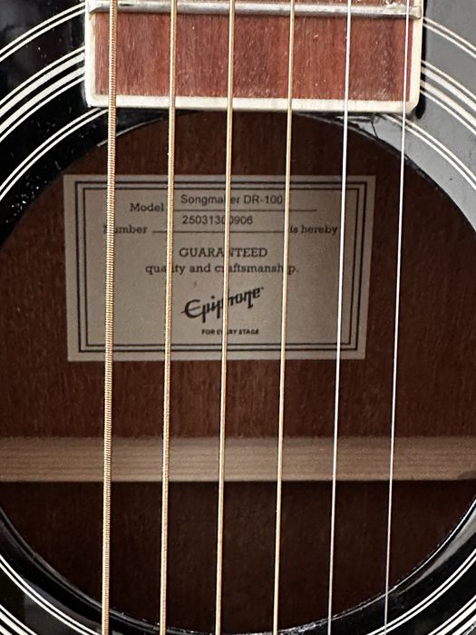 Epiphone dr 100 black Songmaker