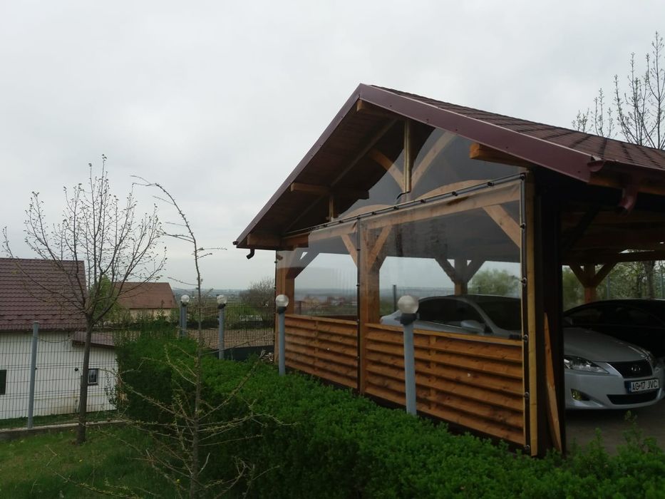 Închideri terase cu folie transparentă