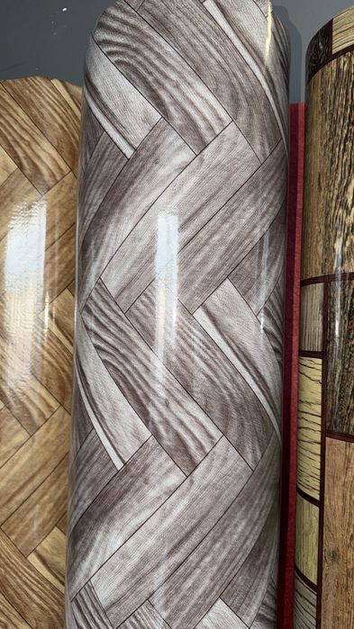 Linoleu Clasic Lucios Stil Parchet Gri 1,5m lat x 20 m lung, 1.20 mm grosime