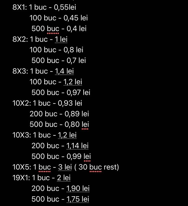 Magnet dreptunghi 25x10x1 20x10x5 25x10x6