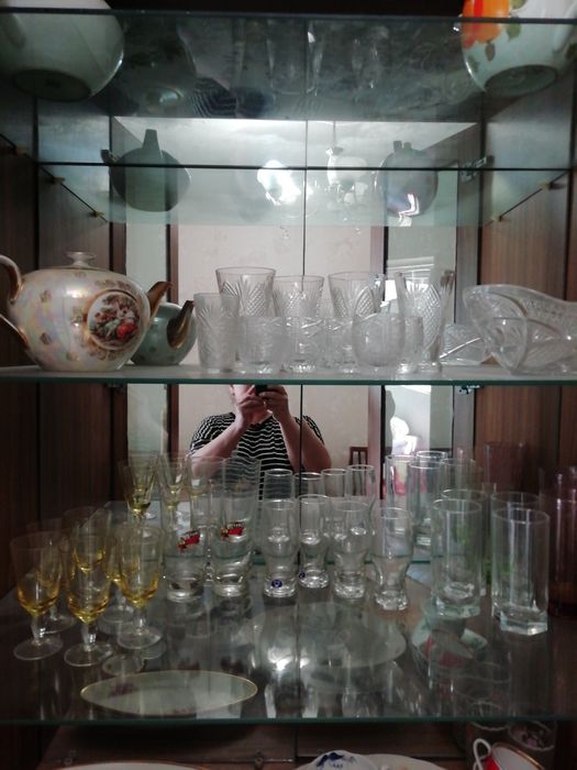 Фужеры, рюмки, стаканы, стекло, хрусталь