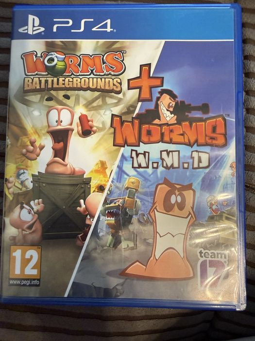 Worms battlegrounds + worms WMD - double pack - PS4 playstation 4