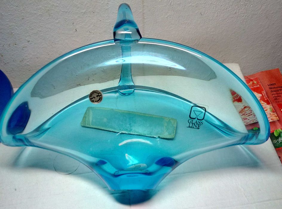 Стара Бонбониера Венециански Оловен Кристал МУРАНО Ръчна Работа